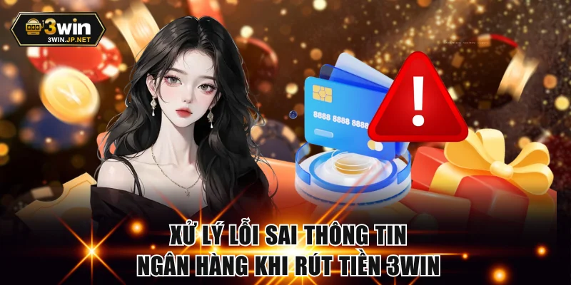 Xử lý lỗi sai thông tin ngân hàng khi rút tiền 3WIN